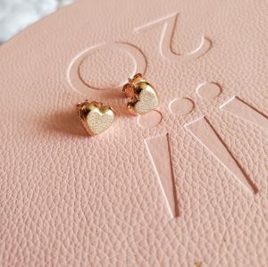 Pandora Rose Heart Matte Earrings